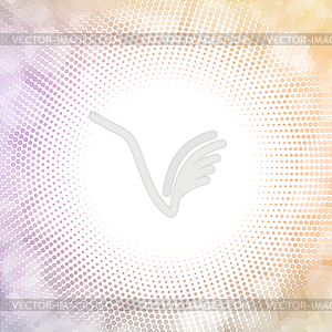 Halftone mosaic with sun flares and bokeh - vector clip art