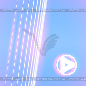 Bright neon lines background - vector clipart