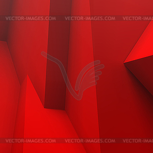 Абстрактный фон с перекрывающихся красной кубов - изображение в векторе / векторный клипарт