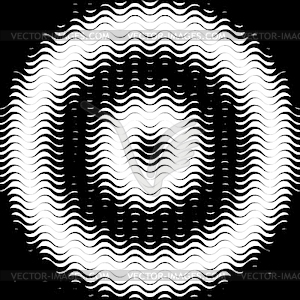 Background with gradient of black and white wave - vector image