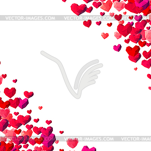 День Святого Валентина фон с рассеянного треугольника - векторный дизайн