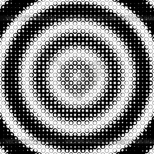 Фон с градиентом черных и белых кругов - векторное изображение клипарта