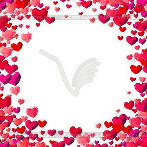 День Святого Валентина фон с рассеянного треугольника - векторное изображение