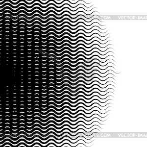 Background with gradient of black and white wave - vector image