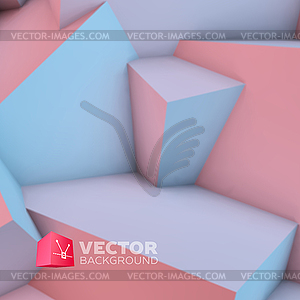 Abstract background with rose quartz and serenity - vector clipart