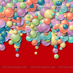 Background frame with scatterd messy glowing - vector image