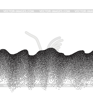 Абстрактный фон с волной рассеянных точек - стоковый клипарт
