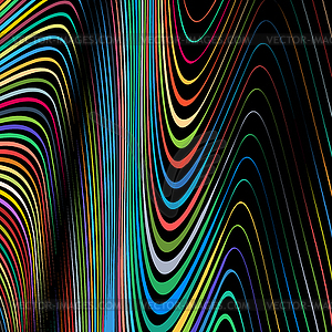 Abstract background with colorful lines - vector image