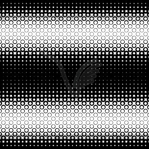 Background with gradient of black and white circles - vector clip art