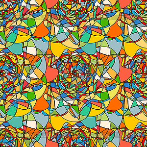 Seamless pattern with abstract broken colorful - vector image