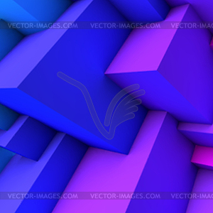 Abstract background with blue gradient overlapping - vector image