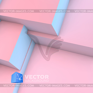 Abstract background with rose quartz and serenity - vector clipart