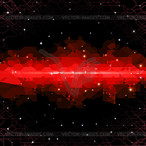 Abstract background with technology cloud - vector image