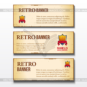 Set of three business banners - vector clipart