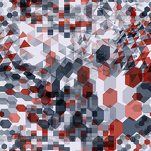 Abstract background with messy polygon shapes - vector clipart