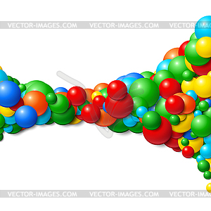 Background frame with scattered messy glowing rubbe - vector EPS clipart