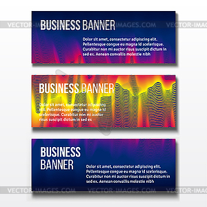 Set of three business banners - royalty-free vector image