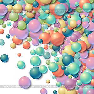 Background frame with scattered messy glowing rubbe - vector clipart