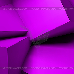 Abstract geometric background with overlapping cubes - vector clipart