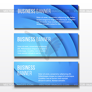 Banners set. Horizontal business banner templates - vector clipart