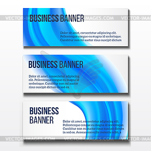 Banners set. Horizontal business banner templates - vector clip art