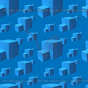 Abstract seamless pattern with overlapping blue - vector clip art