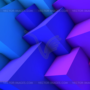 Abstract background with blue gradient overlapping - vector image