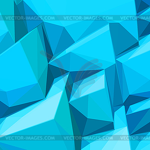 Плакат с абстрактными кубов голубого льда - клипарт в векторе / векторное изображение