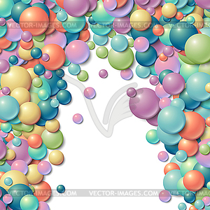 Background frame with scattered messy glowing rubbe - vector clipart / vector image