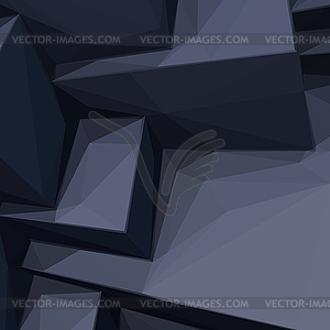 Background with abstract black cubes - vector clipart