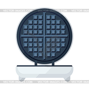 Waffle maker flat icon - vector clipart