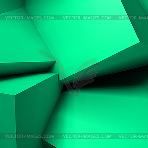 Abstract geometric background with overlapping cubes - vector image