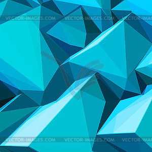 Poster with abstract blue ice cubes - vector clipart