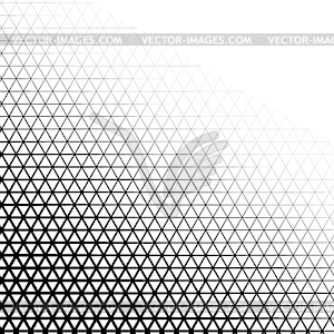 Background with gradient of triangle shaped cells - vector clipart