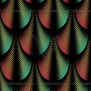 Abstract background with blended feather lines - vector image