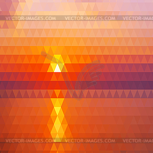 Background with colorful hex grid - vector clip art