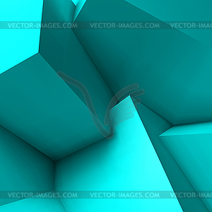 Abstract geometric background with overlapping cubes - vector image