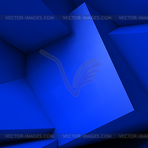 Abstract geometric background with overlapping cubes - vector clip art