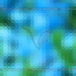 Background with colorful hex grid - vector image