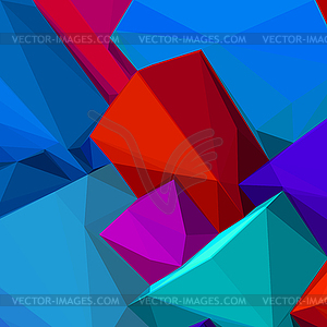 Abstract background with colorful cubes and - vector image