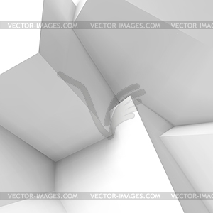 Abstract geometric background with overlapping cubes - vector clip art