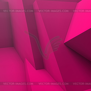 Abstract geometric background with overlapping cubes - royalty-free vector clipart