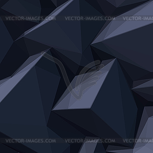 Background with abstract black cubes - vector clipart