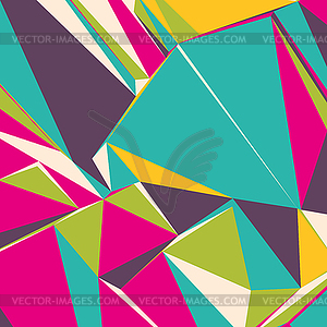 Abstract background with colorful triangles for - vector clipart / vector image