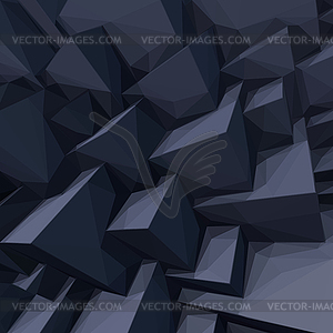 Background with abstract black cubes - stock vector clipart