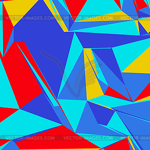 Abstract background with colorful triangles for - vector clip art