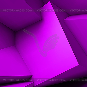 Abstract geometric background with overlapping cubes - vector clipart