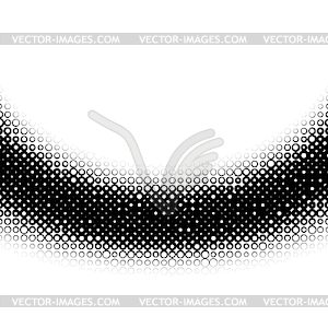 Background with gradient of black and white circles - vector image