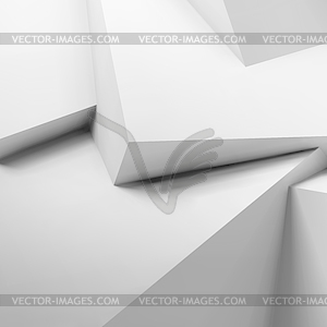 Abstract geometric background with overlapping cubes - royalty-free vector image