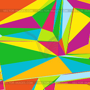 Abstract background with colorful triangles for - vector image